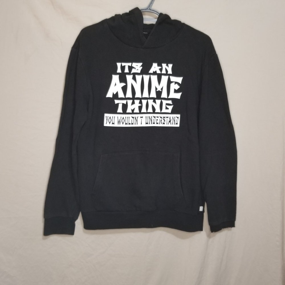 TSTARS Pullover Hoodie LS Anime Printed Black S